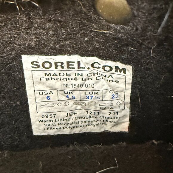 Sorel Women's Joan of Arctic Waterproof Boots Black Quarry - Size - 6 - Picture 4 of 7